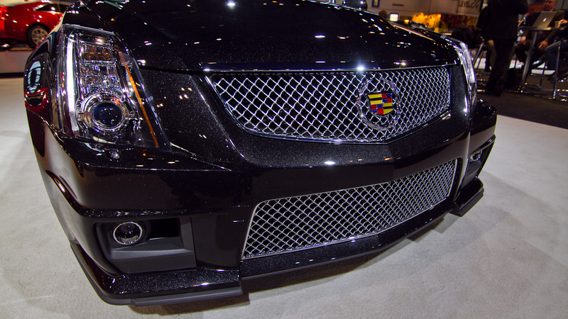 Illustration for article titled The Cadillac CTS-V Sport Wagon Black Diamond is dark, long and shiny